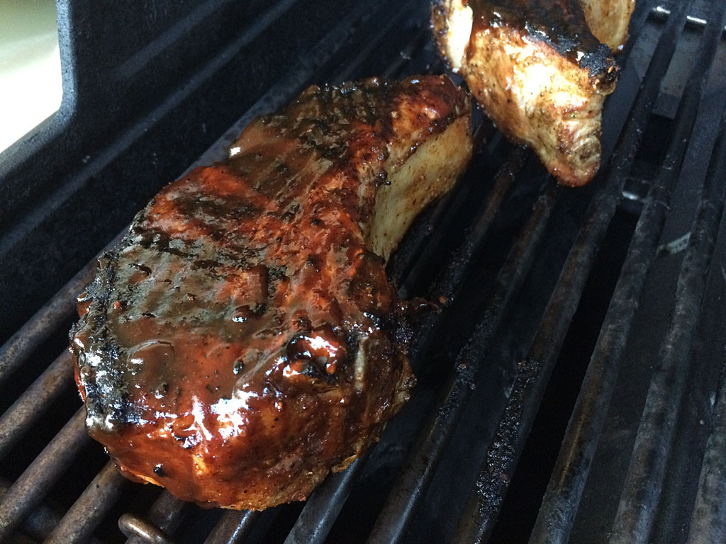 Grilling Pork Chops On Gas Grill
 Double Thick Bone In Grilled Pork Chops The Virtual