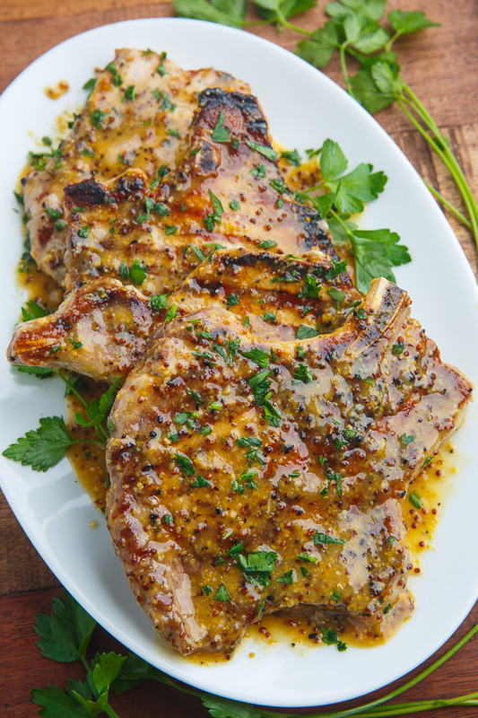 Grilling Pork Chops On Gas Grill
 Honey Mustard Grilled Pork Chops Recipe on Closet Cooking