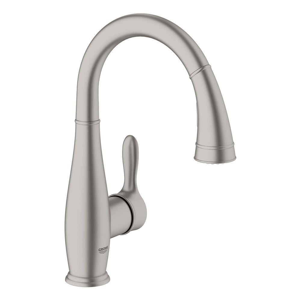 Grohe Bathroom Faucets
 GROHE Parkfield Single Handle Pull Down Sprayer Kitchen