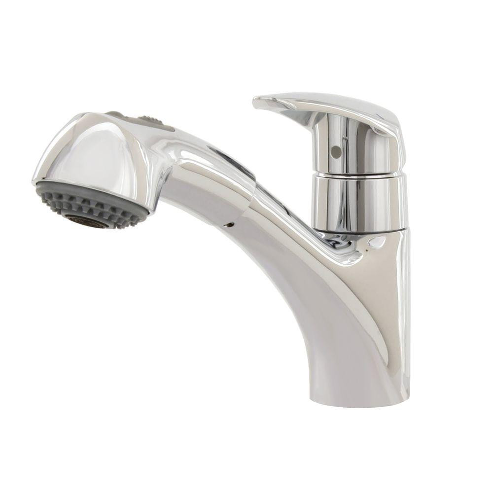 Grohe Bathroom Faucets
 GROHE Eurodisc Single Handle Pull Out Sprayer Kitchen