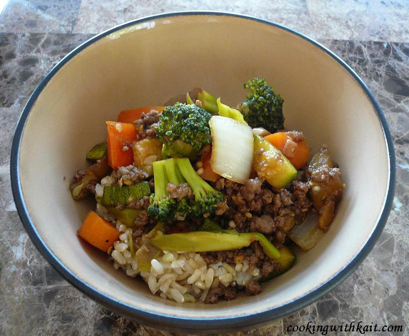 Ground Beef And Vegetable Stir Fry
 Asian Ve able Stir Fry with Ground Beef – Cooking With Kait