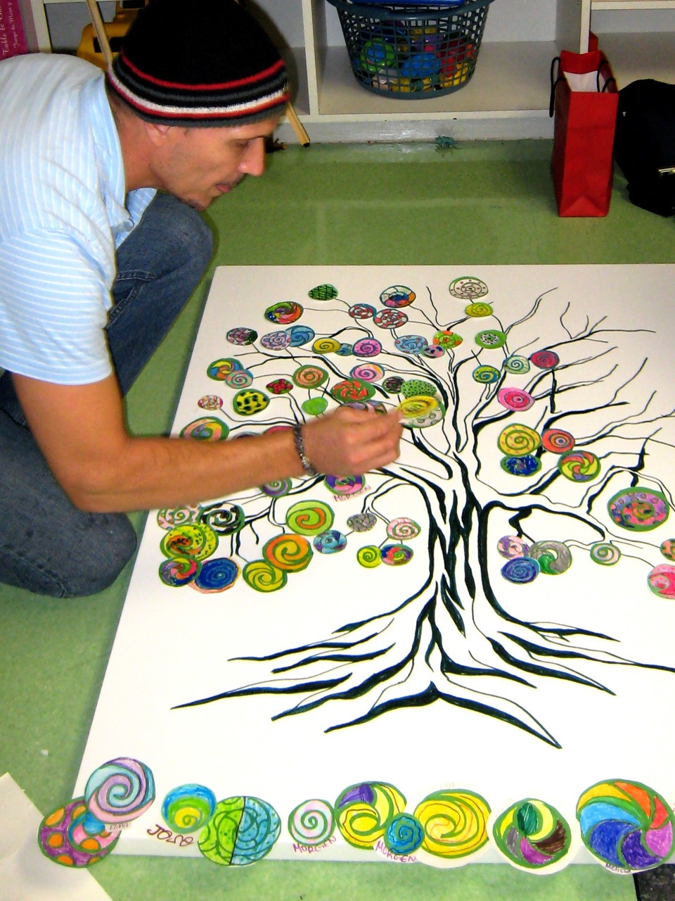 Group Art Project For Kids
 “The Tree of Many Colors” – A Strong Symbol of Life