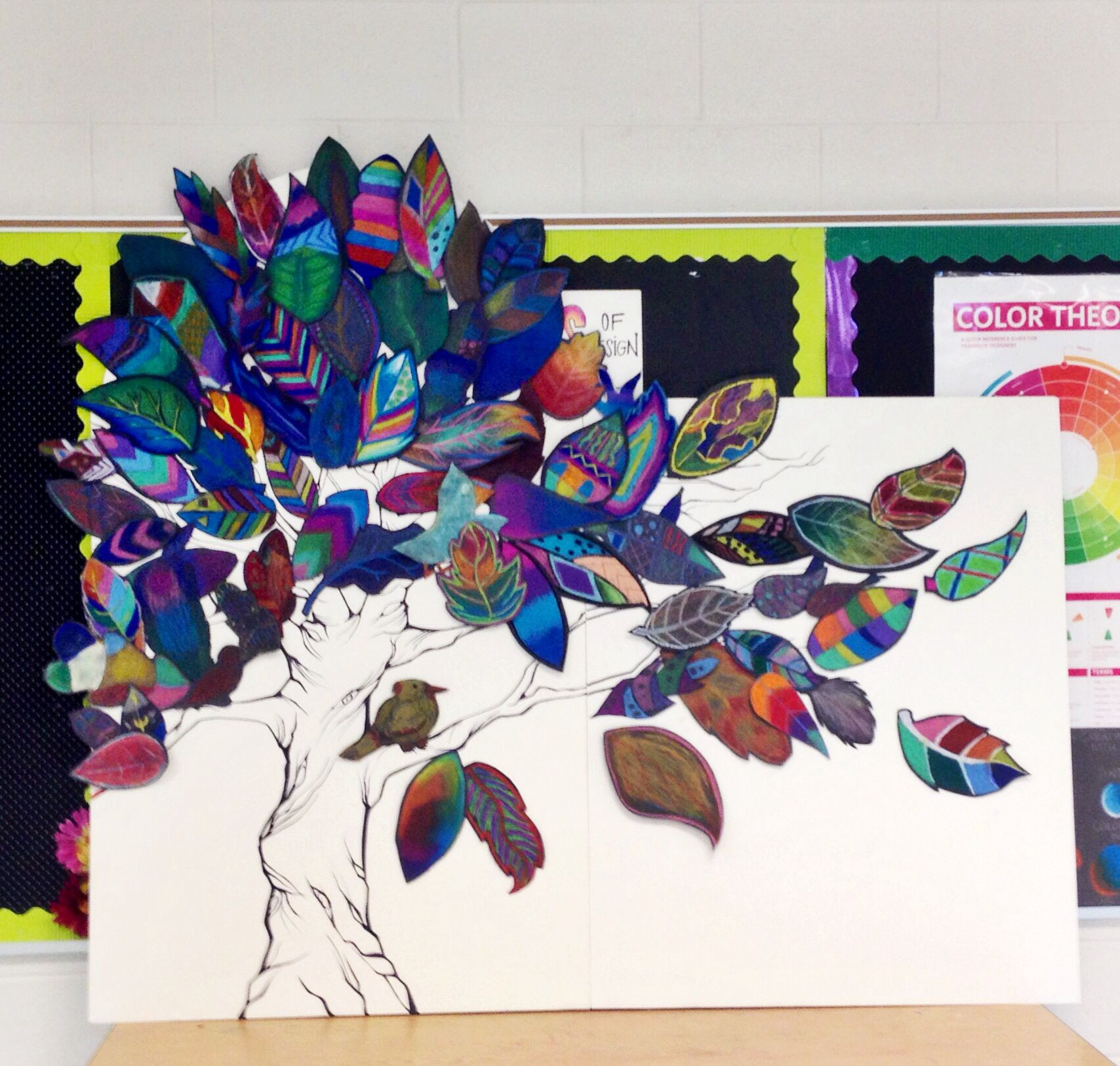 Group Art Project For Kids
 Collaborative fall art from Art club this week Each
