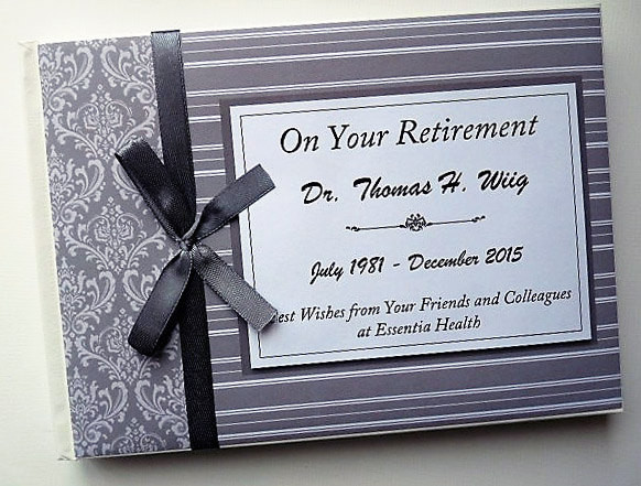 Guest Book Ideas For Retirement Party
 Personalised Grey Retirement Wedding Occassion Guest Book