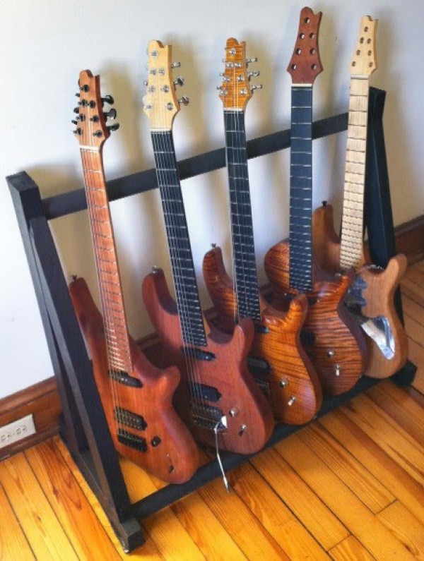 Guitar Rack DIY
 Incredible Pallet Guitar Stands