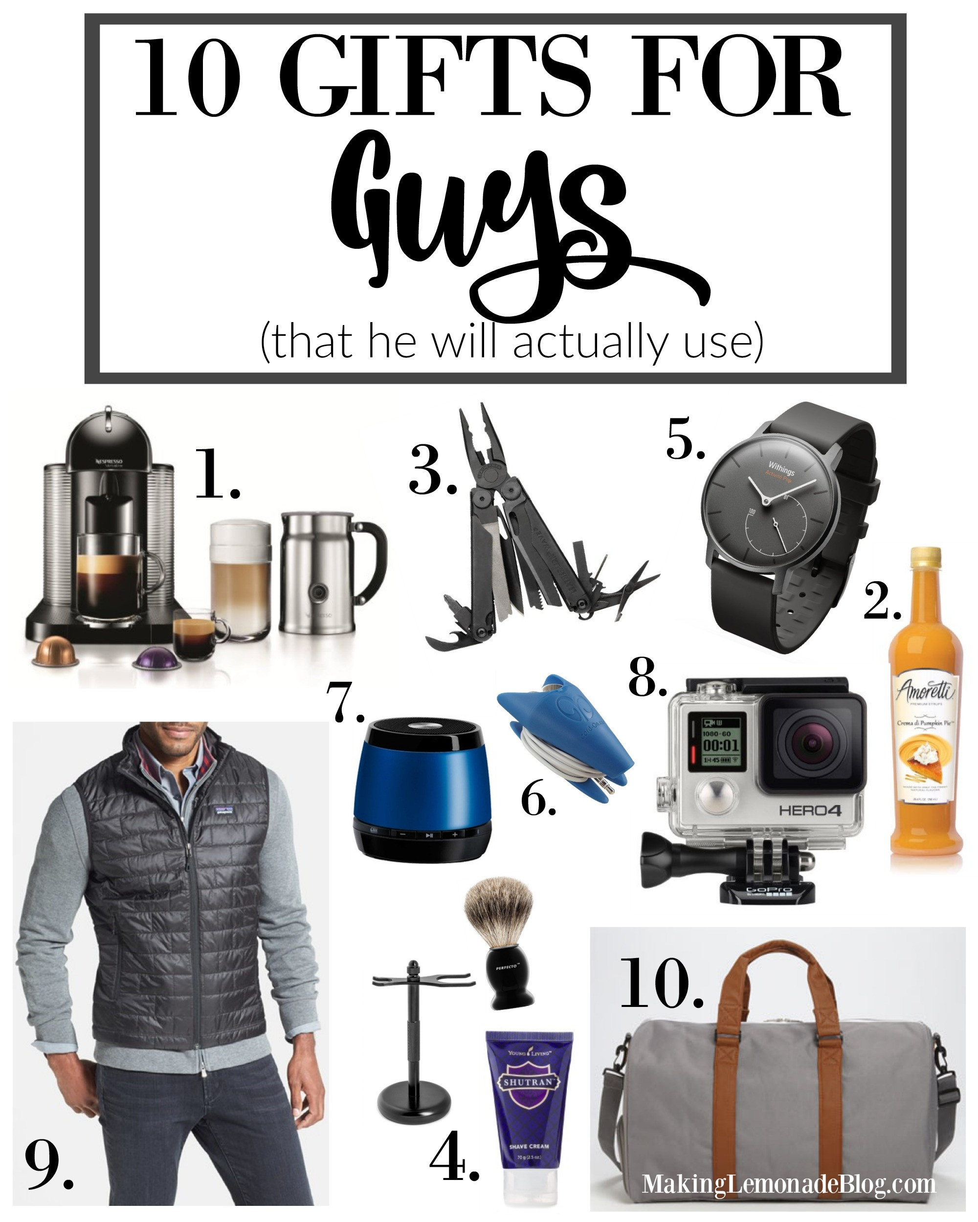 Guy Birthday Gifts
 10 Best Gifts for Guys That He’ll Actually Use