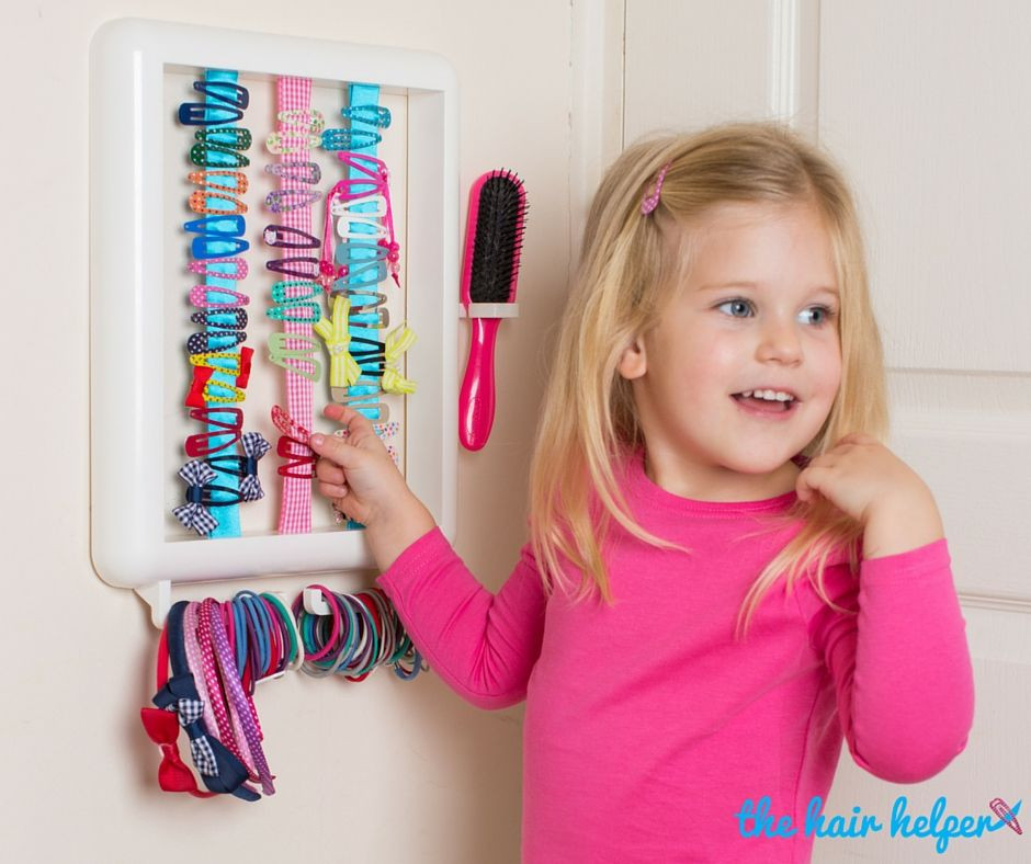 Hair Accessories Organizer For Kids
 Hair accessory storage for girls How cool Such a clever