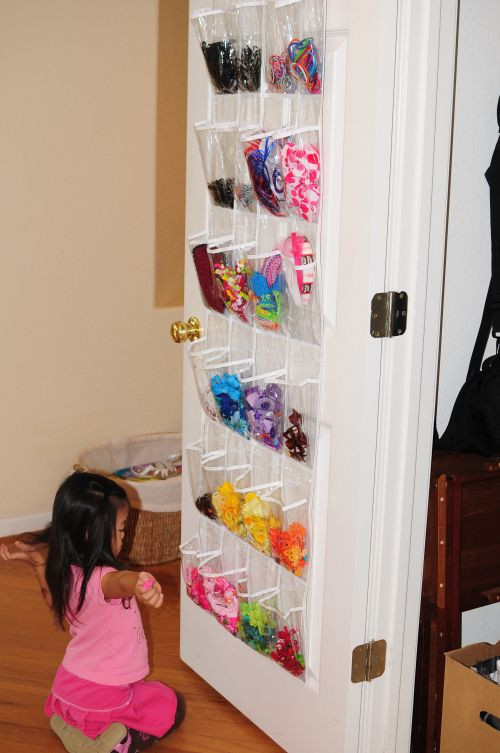 Hair Accessories Organizer For Kids
 Such a smart idea for all of the hair accessories