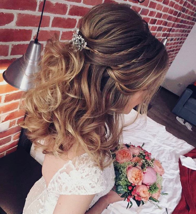 Hair Down Hairstyles For Wedding
 33 Half Up Half Down Wedding Hairstyles Ideas