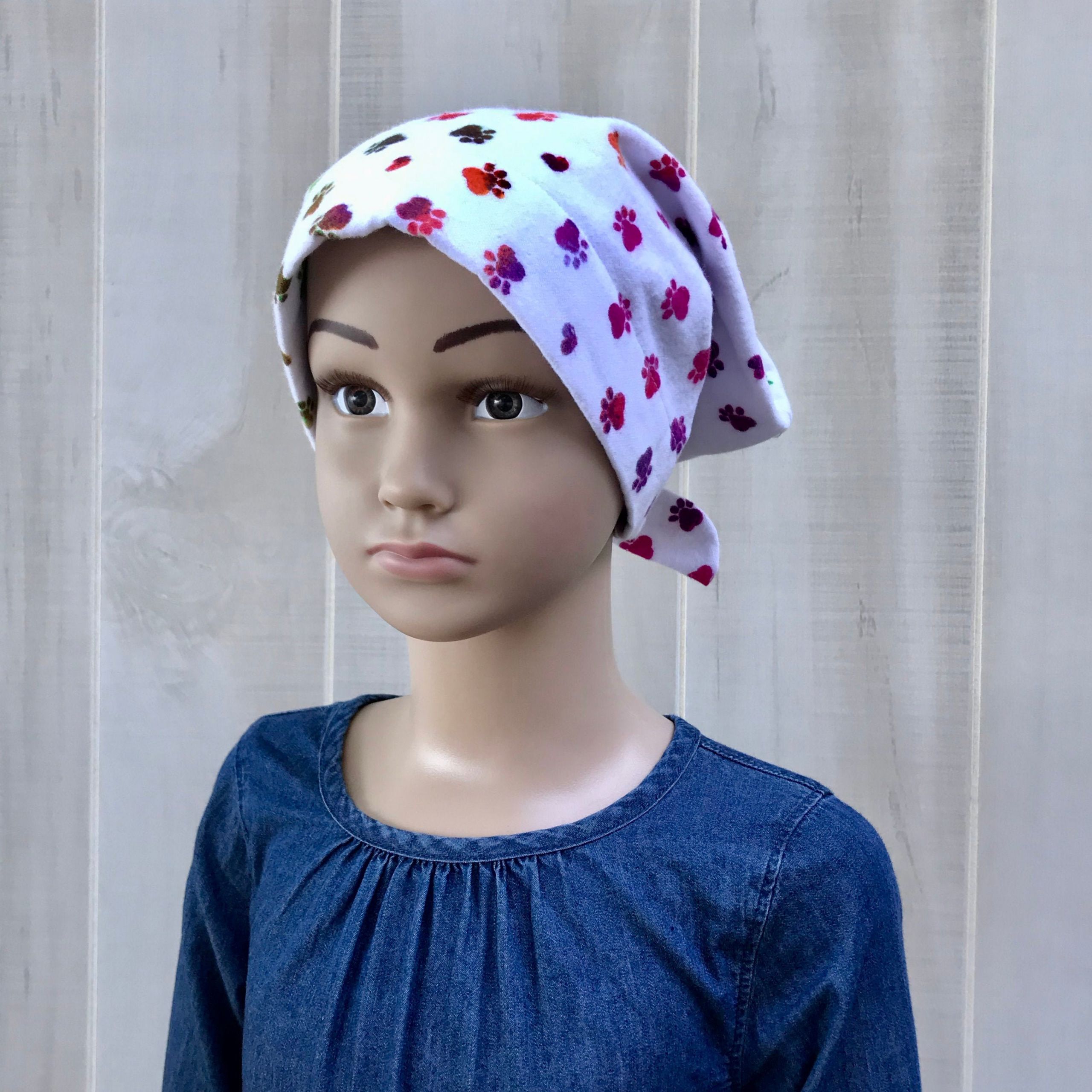 Hair Loss For Kids
 Children’s Flannel Head Scarf Girl’s Cancer Headwear