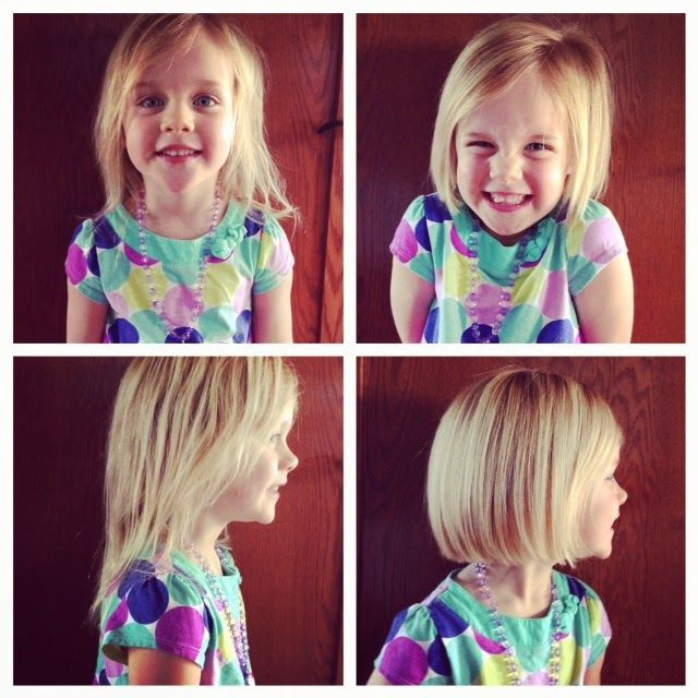 Haircuts For Little Girls With Fine Hair
 love a cute bob on little girls Zion looks sooo cute with