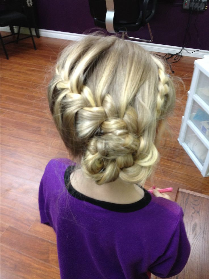 Hairstyle For Little Girls With Long Hair
 Cute Little girls updo Child Updos Pinterest