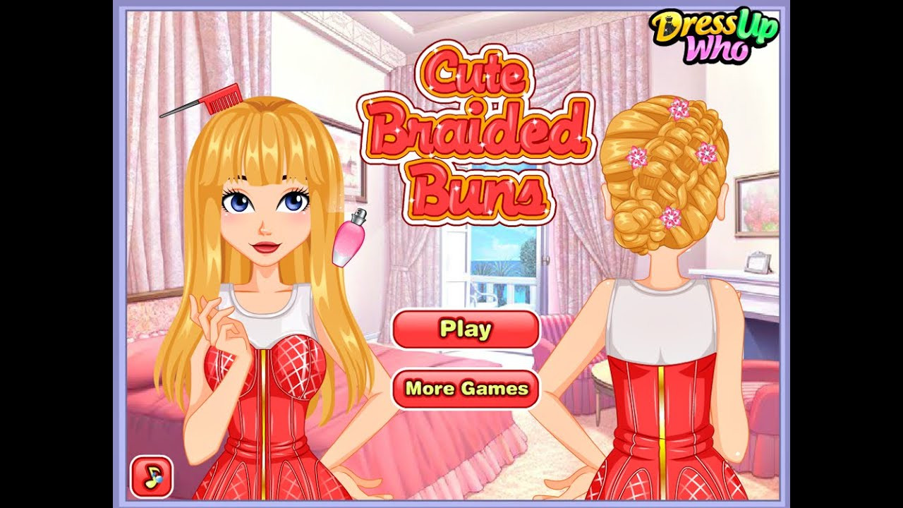 Hairstyle Games For Kids
 Cute Braided Buns Fun line Hairstyle Games for Girls