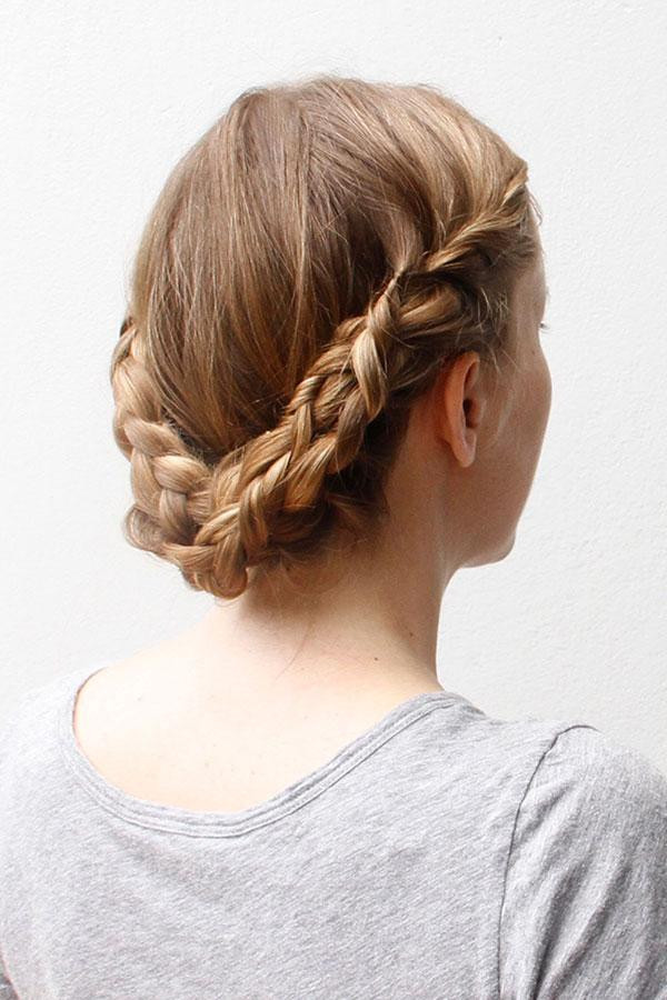 Hairstyle Updo Braid
 Elevate Your Braided Updo with a Lovely Lace Braid