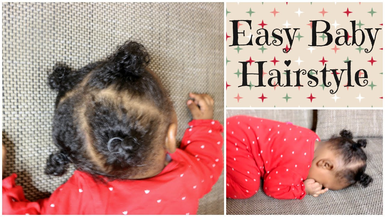 Hairstyles For 1 Year Old Black Baby Girl
 Afro Baby Girl Hairstyle using rubberbands