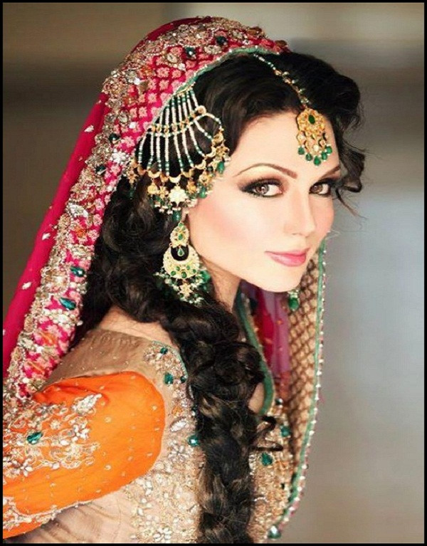 Hairstyles For Indian Weddings
 Girls Bridal Makeup Hairstyles School Wedding Long Hair
