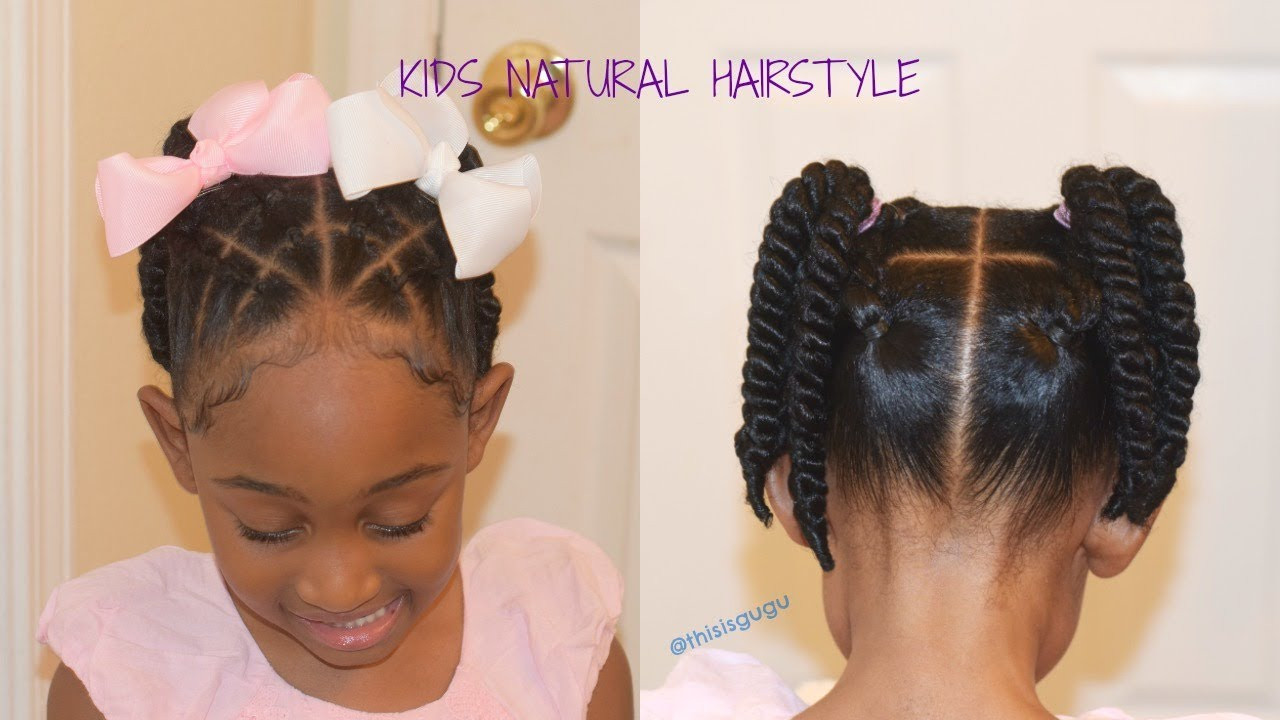 Hairstyles For Natural Little Girl
 KIDS LITTLE GIRLS EASY QUICK NATURAL HAIRSTYLES Back To