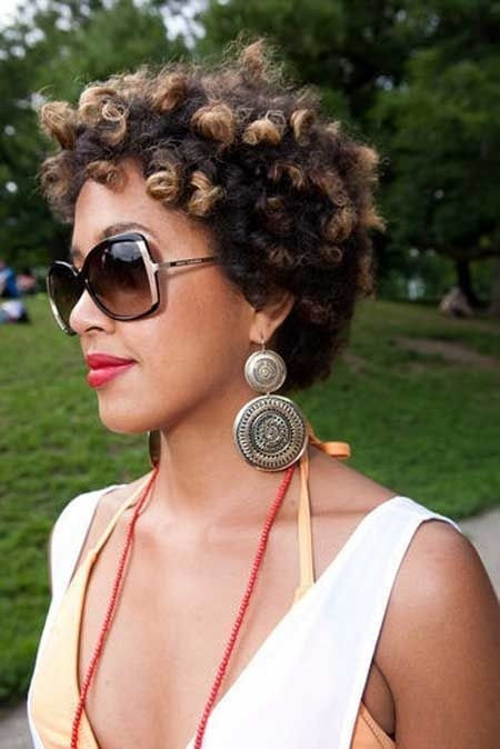 Hairstyles For Short Natural Curly Hair
 28 Trendy Black Women Hairstyles for Short Hair PoPular