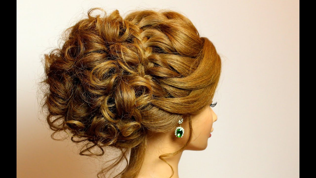 Hairstyles Updo
 Bridal hairstyle for long medium hair tutorial Romantic