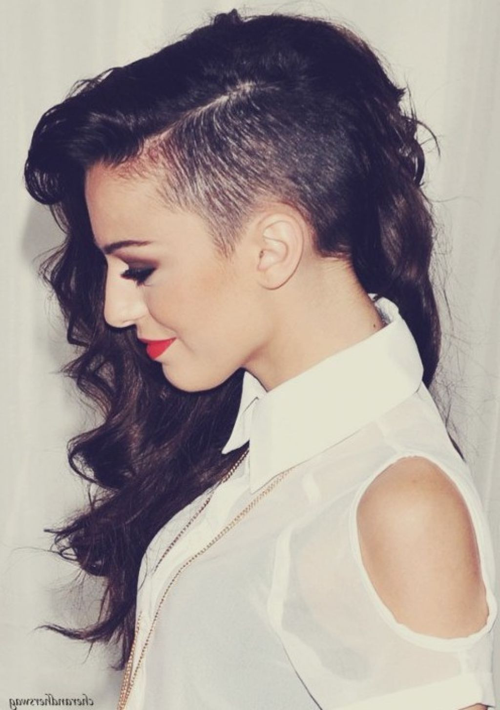 Half Shaved Girl Hairstyle
 Cher Lloyd Half Shaved Hair Hair in 2019