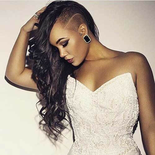 Half Shaved Girl Hairstyle
 50 Ultra Cool Shaved Hairstyles for Black Women