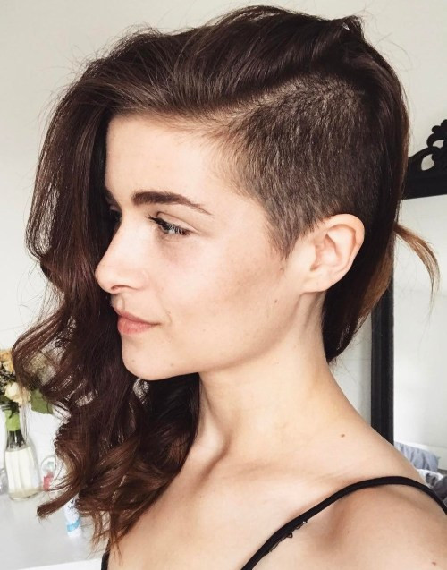 Half Shaved Girl Hairstyle
 Buzz Cut Girls Who Inspire You to Cut Locks Dramatically