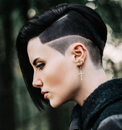 Half Shaved Girl Hairstyle
 What are you thinking about shaved hairstyles for women