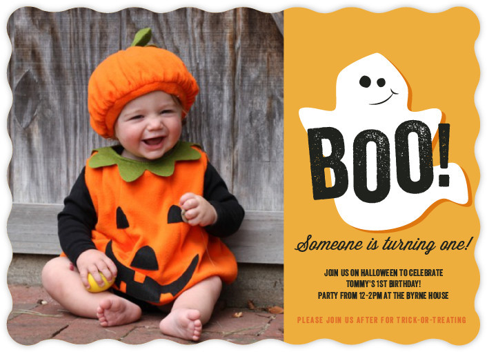 Halloween 1st Birthday Invitations
 A Halloween First Birthday Party Invites Decor and Party