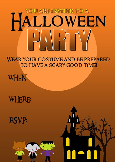 Halloween Birthday Invitations
 Halloween Party Invitation