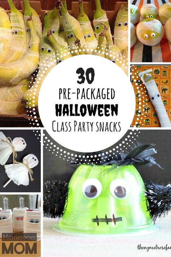 Halloween Class Party Ideas Kindergarten
 Pre Packaged Halloween Class Party Snack Ideas