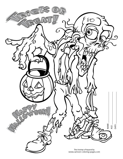 Halloween Coloring Pages For Boys
 Scary Coloring Pages For Adults