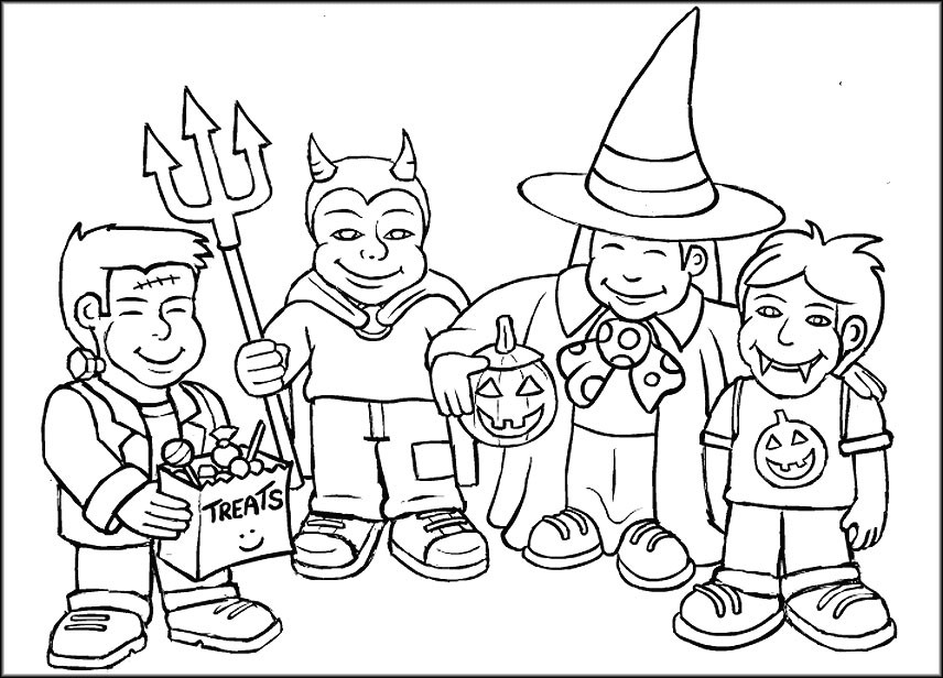 Halloween Coloring Pages For Boys
 Halloween Colouring Pages For Kids Free Printables