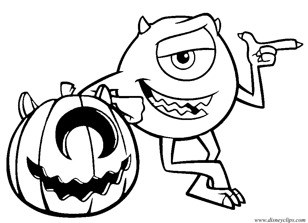 Halloween Coloring Pages For Boys
 Disney Halloween Clip Art Cliparts