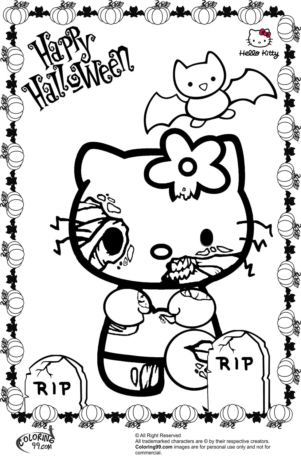 Halloween Coloring Sheets For Kids
 October 2013