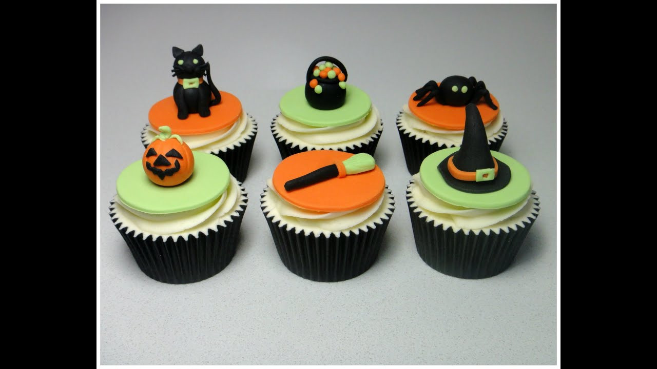 Halloween Cupcakes Toppers
 How to Make Halloween Sugarpaste Fondant Cupcake Topper