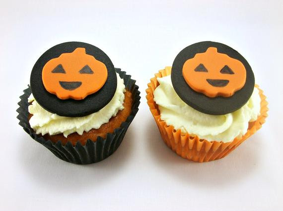 Halloween Cupcakes Toppers
 Halloween Cupcake TopperFondant Edible Cake Toppers by