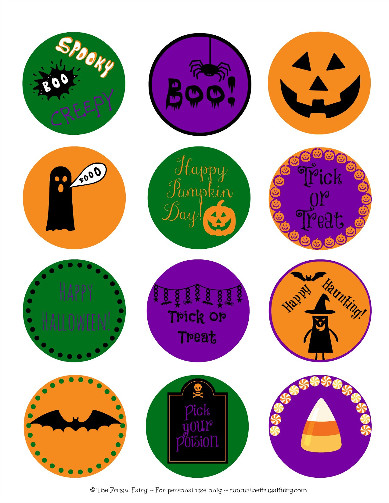 Halloween Cupcakes Toppers
 Halloween Printables Archives