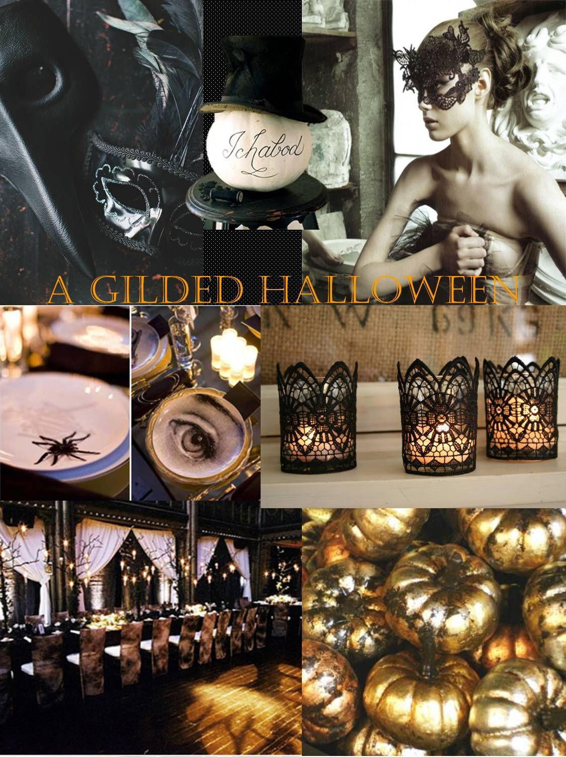 Halloween Masquerade Party Ideas
 rivernorthLove A Gilded Halloween in 2019