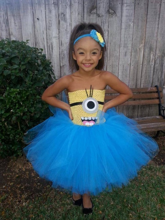 Halloween Party Ideas For 10 Year Olds
 Items similar to Minion inspired tutu dress perfect for