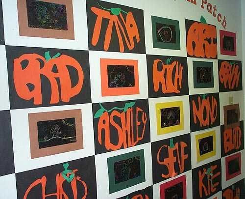 Halloween Party Ideas For 5Th Graders
 students make the letters to form their names within a