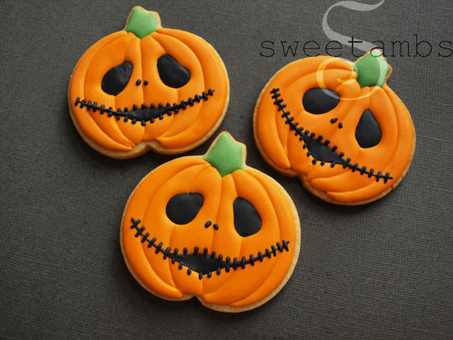 Halloween Pumpkin Cookies
 Halloween Cookies Jack Skellington Jack O LanternsSweetAmbs