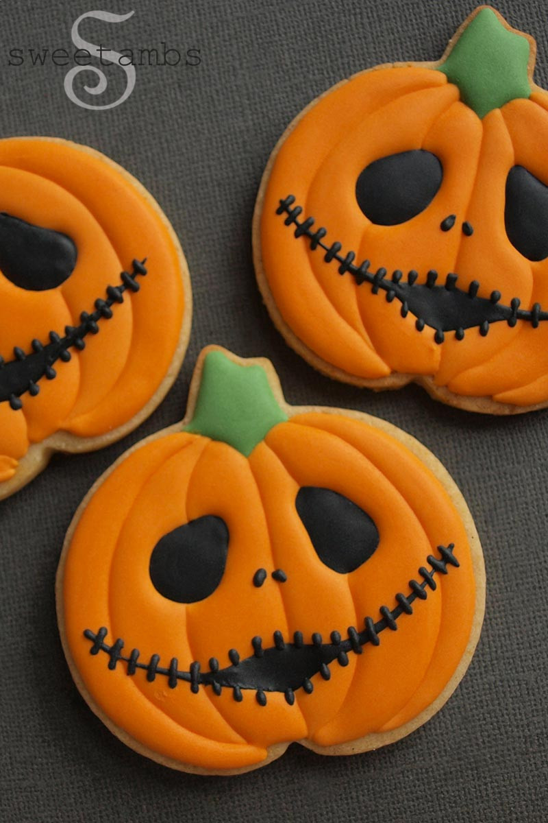 Halloween Pumpkin Cookies
 Halloween Cookies Jack Skellington Jack O LanternsSweetAmbs