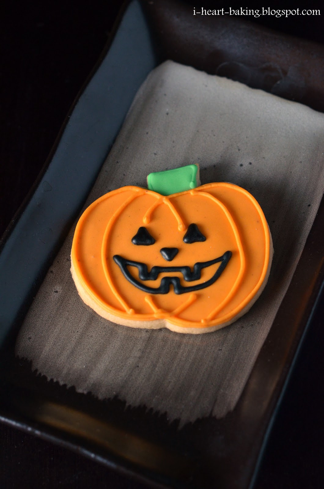 Halloween Pumpkin Cookies
 i heart baking halloween cookies jack o lantern