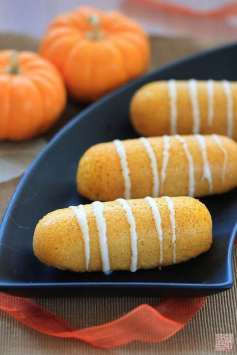 Halloween Pumpkin Recipes
 Pumpkin Twinkies for Halloween Dessert First