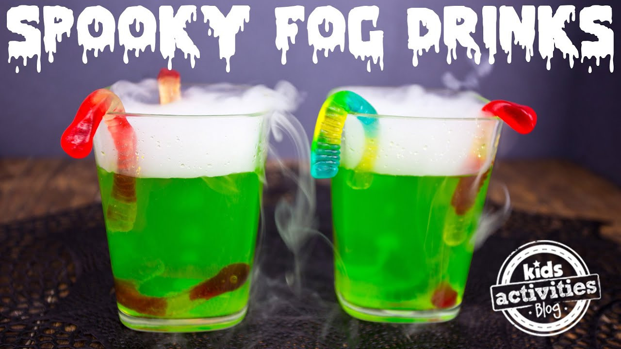 Halloween Punch For Kids-DIY
 Spooky Fog Drinks for a Halloween Party