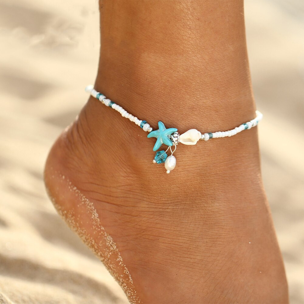Handmade Anklet
 MISSITA Shell Anklet Beads Starfish Anklets For Women