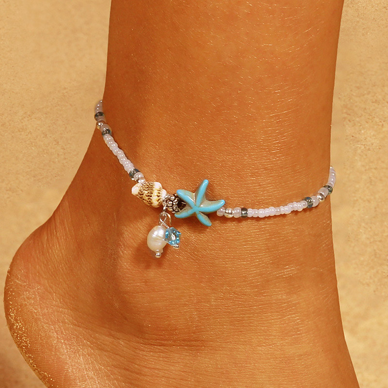 Handmade Anklet
 Boho Anklet Beads Shell Starfish Anklets For Women Fashion
