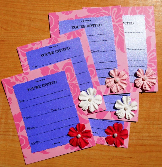 Handmade Birthday Invitations
 1000 images about Handmade invitations on Pinterest