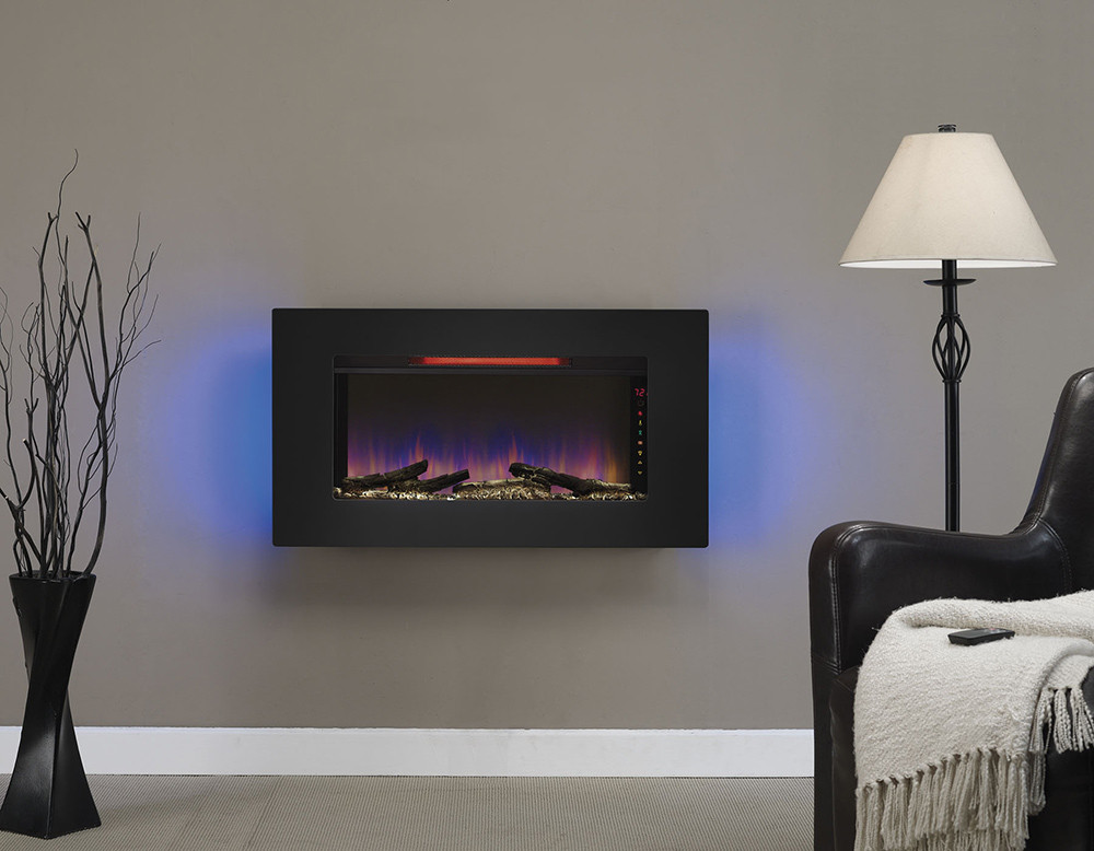 Hanging Electric Fireplace
 ClassicFlame 36 In Elysium Infrared Wall Hanging Electric