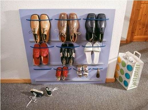 Hanging Shoe Organizer DIY
 DIY Space Saving Hanging Shoe Rack The Idea King
